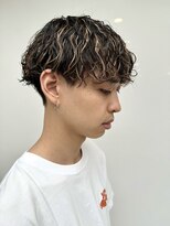 アッシュ 下丸子店(Ash) 波巻きスパイラルパーマハイライト波巻きパーマツーブロック