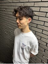エトネ ヘアーサロン 仙台駅前(eTONe hair salon) men's perm【刈り上げマッシュ×波巻きツイスパ】