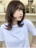 ◇小顔になれるミディアムウルフ/ハッシュカット/髪質改善