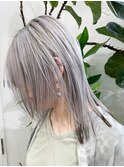 ボブルフ/ネビージュ/小顔/ワンレン/スモーキーアッシュ[渋谷駅]