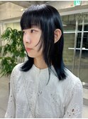 ブルーブラック ネイビー グラデーションカラー ブルーカラー