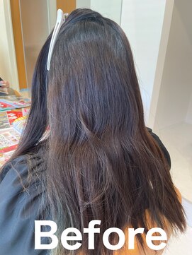 スリーク(SLEEK) SLEEK式髪質改善【縮毛矯正】　ビフォー内側