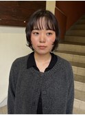 ゆるめパーマ×ショートウルフ