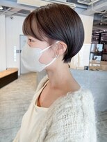 ショー前髪カットおくれ毛美髪韓国ヘア_ba419232