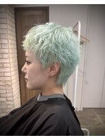 エイトセカンド 新宿三丁目店(EIGHT second)&nbsp;ミントグリーン/ピクシーカット