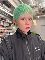 ヴァーディ オモテサンドウ(Vardy omotesando)&nbsp;ミントカラー・ハイトーンカラー・ベリーショート