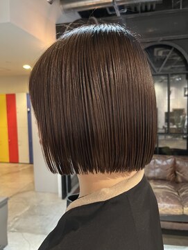 切りっぱなしボブ