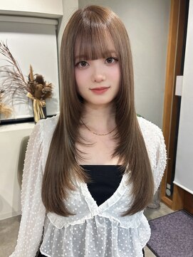 ヴィンスジオ 岐阜駅南(vince gio) ブリーチカラー/ミルクティー/レイヤーカット