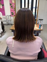 サニーズ(SUNNY'S by CONKS)&nbsp;ミディアムレイヤー/切りっぱなしボブ/ヘアドネーション