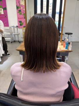 サニーズ(SUNNY'S by CONKS) ミディアムレイヤー/切りっぱなしボブ/ヘアドネーション