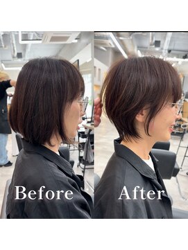 アロ 大阪梅田(alo) 【松本聖】ショートカットBeforeAfter