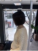 ぱつっとボブ