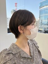 ロンドアジュール 横浜(Lond azur) ミディアムレイヤー/ミルクティーベージュ/韓国巻き/顔周り