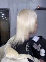 ミル 心斎橋(MIL) ハイトーンホワイトブロンド/ミディアムウルフ/心斎橋