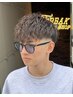 カット＋ツイストスパイラルパーマ＋シェービング　[烏丸御池/MEN’S]