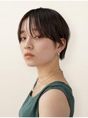 洗練された黒髪ハンサムショート/小顔/30代40代50代