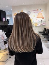 ヘアアンドビューティー クアトロ 戸祭店(QUATRO)&nbsp;バレイヤージュ