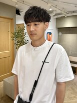 ローレン(LOREN)&nbsp;ベリーショート/ダークアッシュ/ニュアンスパーマ/韓国マッシュ
