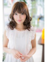 ヘアーショップ エヌアンドエー 越谷店(hair shop N&A)&nbsp;鎖骨ミディアム×ゆるふわミディカール