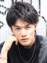 ネイビー(NAVY) 【ミスター東大】ショートマッシュ×ソフトツイスト