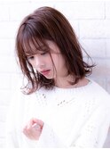 髪質改善ハイライトインナーカラー外ハネ似合わせカット白髪染め