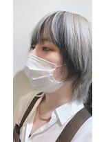 バグズ ヘアデザイン 桔梗が丘店(Baguz HAIR DESIGN)&nbsp;ハイトーンカラー/ホワイトカラー/ショートウルフ10代20代