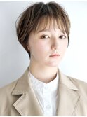 似合わせカット大人かわいい前髪ふんわりショート[銀座/銀座駅]