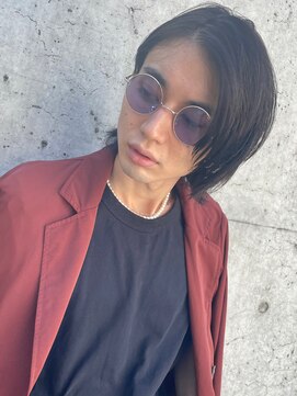 フィフス 原宿(fifth) 【かきあげウルフセンターパート&ニュアンス大人メンズパーマ】