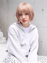 ファイブバイジエクト 堀江(FIVE by The Ect)&nbsp;【人気似合わせカット☆】ペールピンクベージュ×ぱつふわボブ☆