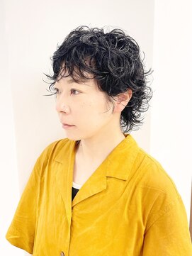モリオフロムロンドン 松戸店(Morio from London) 【松戸 藤原】ウルフパーマ黒髪