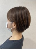 女性らしい丸みショート