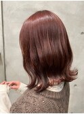 艶髪くびれミディアム/レッドブラウン