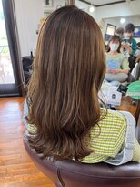 美容室 メザミー MESAMIES&nbsp;N.カラーブリーチなしナチュラルブラウンツヤ髪外はね