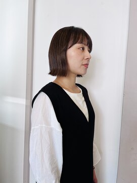 はなこの隣の美容室 マトリカリア 【新潟/ヘアケア/オージュア】外はねボブ