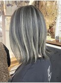 highlight☆silver☆off black