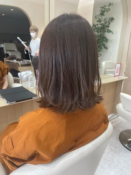 ラヴィズム 松崎店(LUVISM) ミディアム顔周りレイヤーおくれ毛前髪新潟東区松崎