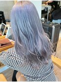 お客様スタイル　ハイトーングレージュ　say.重政　ブリーチ