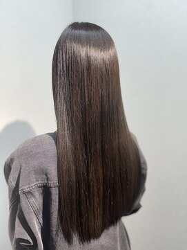 アローズ 久留米店(arose) 大人可愛い透明感立体感グレージュ×エアストレート