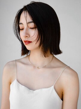 エインアンリー 表参道(AIN.ANLY.) ◯薄めバング短めバングフェイスレイヤーカット切りっぱなしボブ