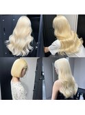 10284ホワイトアッシュシルバーウルフレイヤーロングストレート