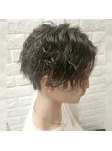 波巻きパーマ