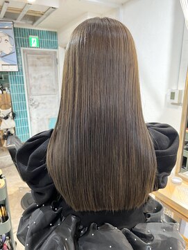 ロア インターナショナル 新宿店(LoA International) 【LoA】髪質改善トリートメントオリーブベージュブリーチ無し