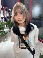 クペウ ローウェン(cope'u ROWEN)&nbsp;渋谷/ウルフカット  デザインカラー ルーツカラー エンドカラー