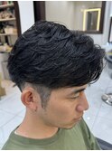 毛流れパーマ