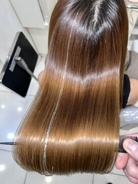 アディクト イースト 東陽町東口(addict EAST) サラ艶になる縮毛矯正＿ライトブラウン＿ロング［東陽町駅］