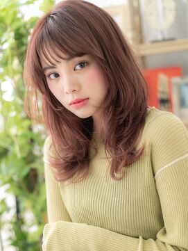 カバーヘア ブリス 北浦和(COVER HAIR bliss) ミルクティーピンク外国人風ウルフレイヤーc6北浦和20代30代40代