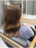 ◎ベージュ/顔まわりレイヤー