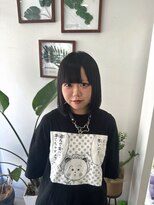 エルフ(elf)&nbsp;ダークブラウン　黒髪　ボブ　暗髪