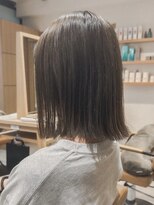 クラップス 杉田店(CLAPS)&nbsp;切りっぱなしボブ/結べる長さ/赤味消しカラーベージュ