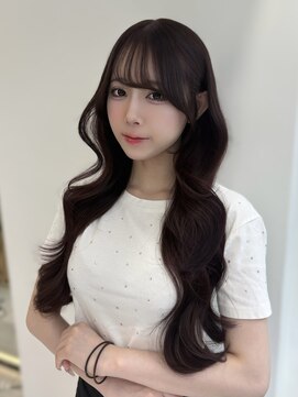 ラルム 新宿(LARME SHINJUKU) ブリーチなしダブルカラー/チェリーピンク×レイヤー【Kaya】